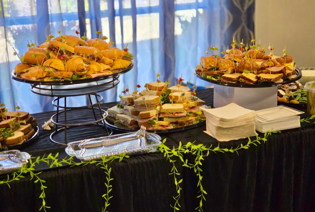 Croissant & club sandwich platters