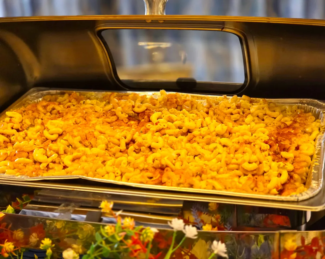 Baked mac & cheese, by the pan
